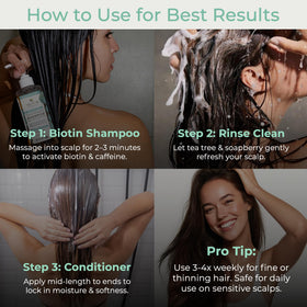 Tree To Tub thickening conditioner close-up emphasizing moisture and gloss