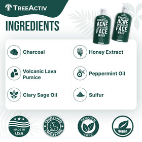 TreeActiv acne cleanser travel size ideal for on-the-go routines