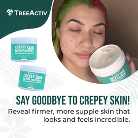 TreeActiv Face and Neck Firming Application image suggests lifting and elasticity.