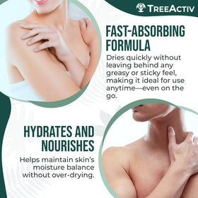 TreeActiv large-area coverage on chest and back for comprehensive acne care.