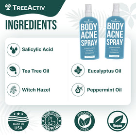 TreeActiv 2% salicylic acid formula for deeper cleansing of pores.