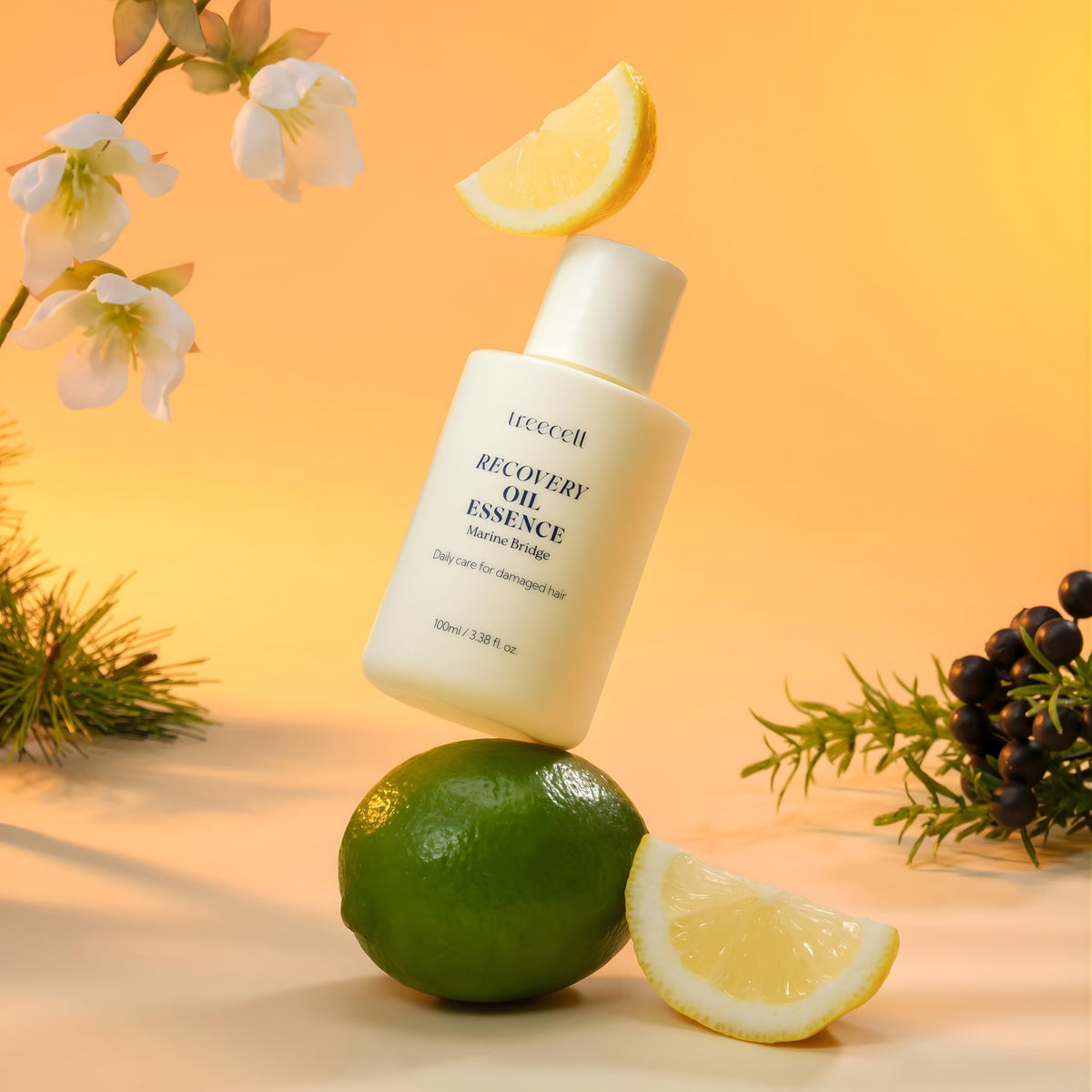 Treecell Recovery Oil Essence packaging box conveys premium protection