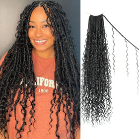 Trekci Goddess Locs 24 inch pre-looped for easy crochet installation and fuller look.