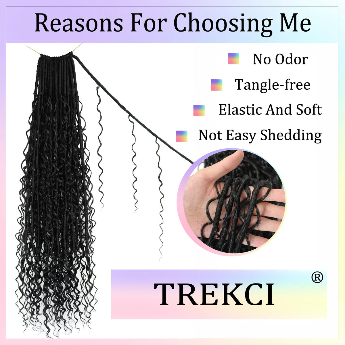 Trekci Goddess Locs 24 inch soft texture for comfortable wear.