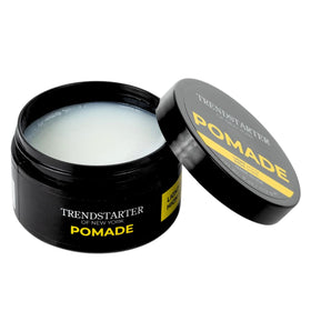 TRENDSTARTER Classic Pomade final style on model with defined, non-crispy finish.