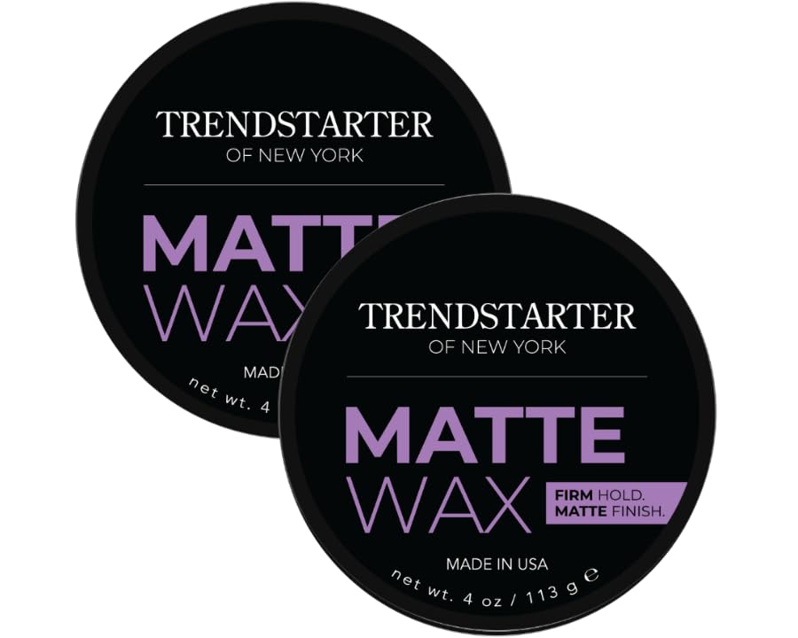 TRENDSTARTER Matte Wax pack of two jars for daily styling versatility