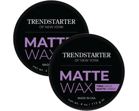 TRENDSTARTER Matte Wax pack of two jars for daily styling versatility