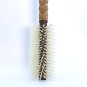 Trenfi boar bristle round brush care-storage keeps cork dry and shed-free