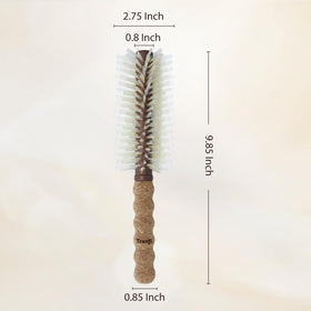 Trenfi boar bristle round brush lightweight design at 2.4 oz for easy handling