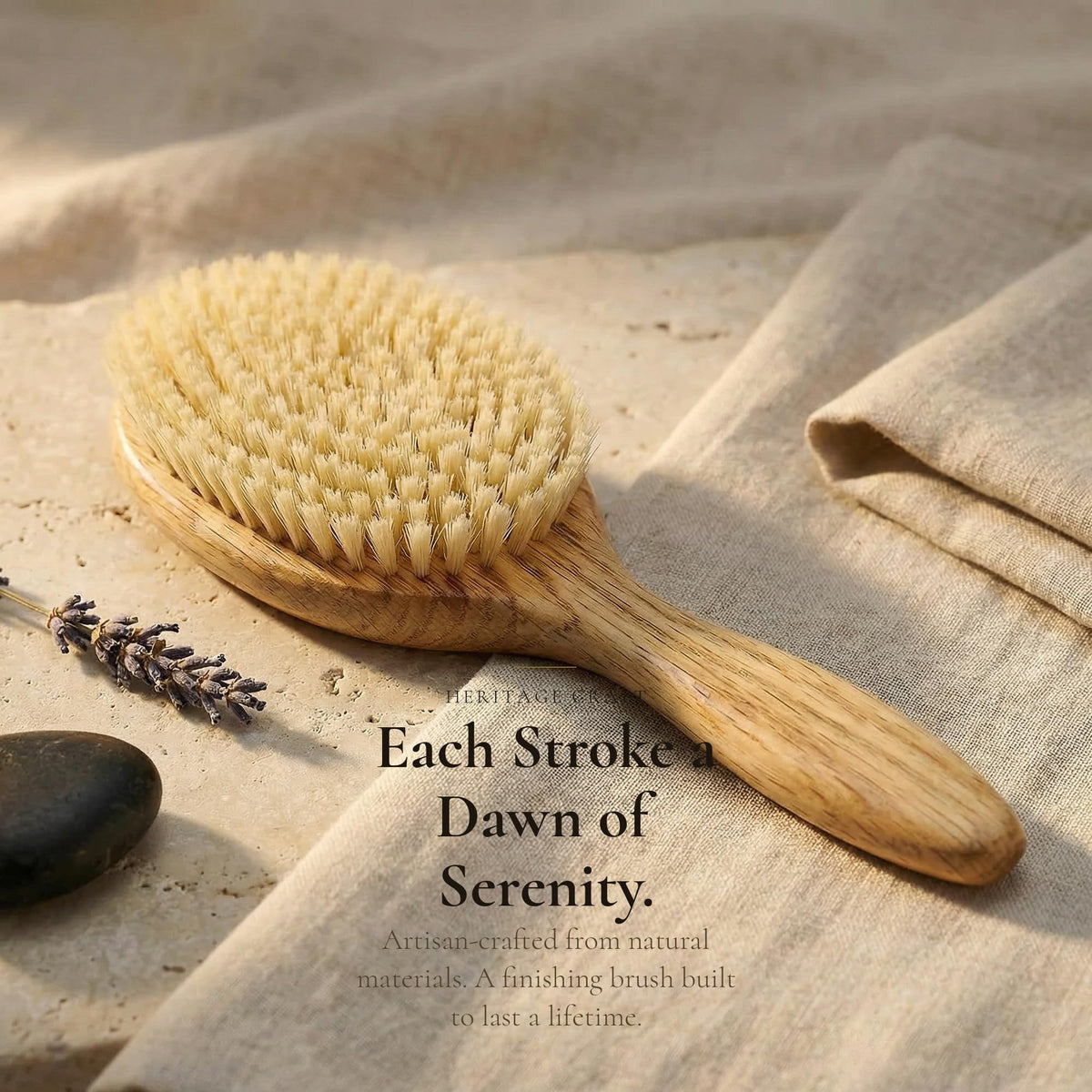 TRENFI close-up bristles gently prep hair by guiding natural oils.