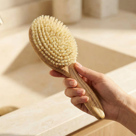 TRENFI daily grooming with this brush supports taming texture in routine.