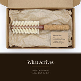 TRENFI boar nylon brush for volume and polish on fine strands