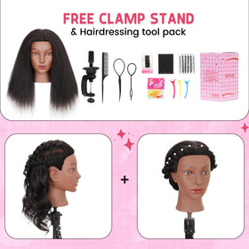 Treosida training head supports beginners learning shampooing and conditioning