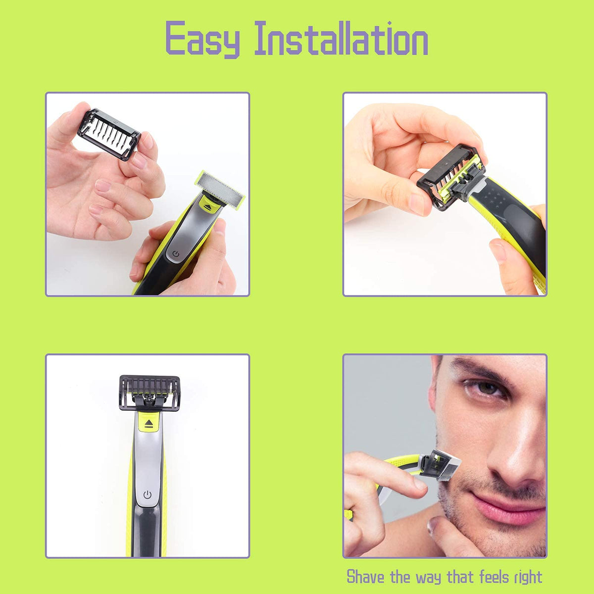 TRESBOUTIQUE guide comb 1mm enables even, subtle length adjustments for daily grooming.