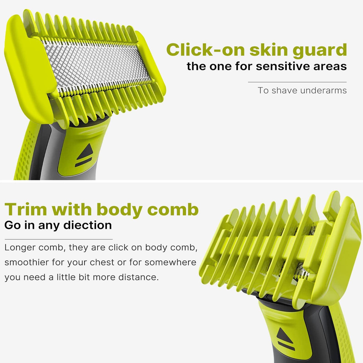 TRESBOUTIQUE guide comb 7mm for body trimming and precision grooming.