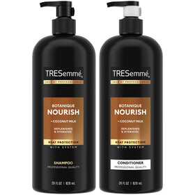 TRESemmé Botanique Nourish shampoo bottle for hydrated, frizz-free hair