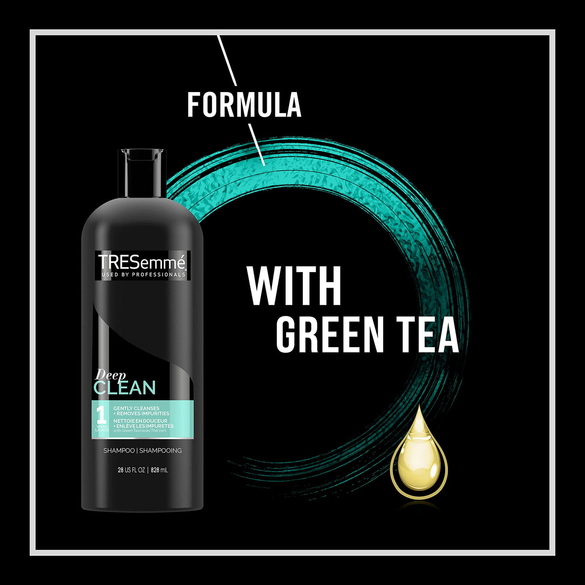 TRESemmé conditioner pair image hints at balanced moisture after cleanse