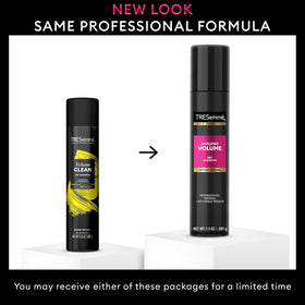 TRESemmé Dry Shampoo bottle lifestyle shot showcases convenient refresh on the go