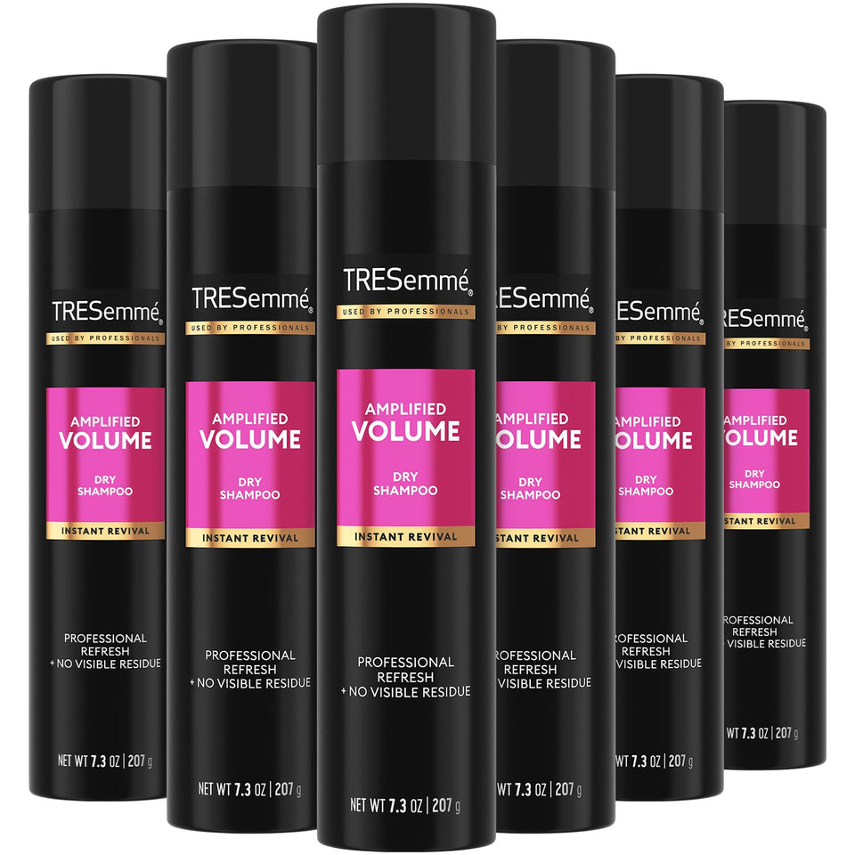 TRESemmé Dry Shampoo Spray Volume Clean 6-pack boosts lift with quick refresh