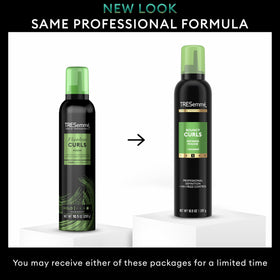 Creamy coconut avocado formula hydrates TRESemmé Flawless Curls Mousse.