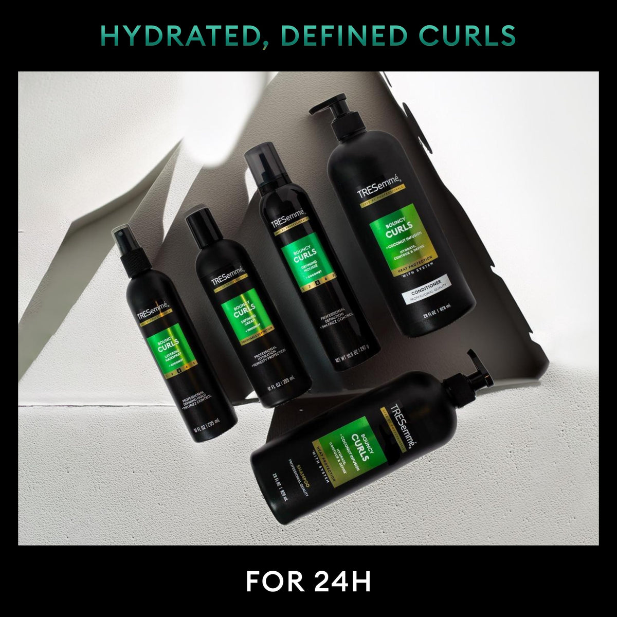TRESemmé Flawless Curls Mousse delivers a soft, frizz-free finish.