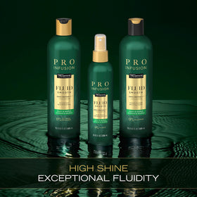Hands applying TRESemmé Volume Tonic to damp roots for texture.