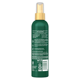 TRESemmé Pro Infusion Volume Tonic spray mist on damp hair for lift.