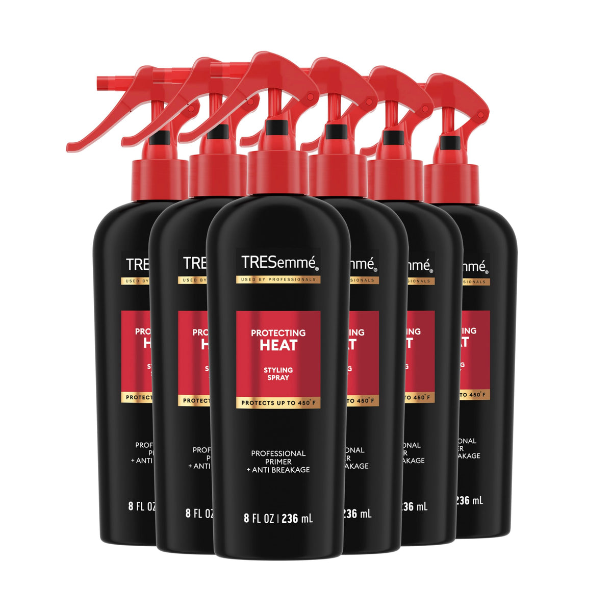 TRESemmé Protecting Heat Spray bottle showing protective mist for heat styling
