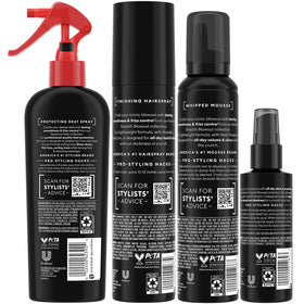 TRESemmé Protecting Heat Styling Spray bottle with heat protection for styling.