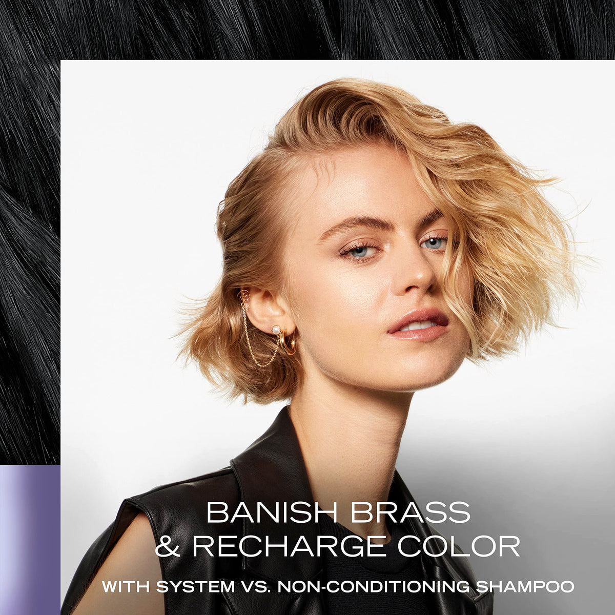Packaging closeup emphasizes Ultra-Violet Neutralizer and color-refresh tech.