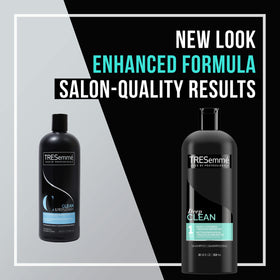 TRESemmé professional-quality shampoo bottle conveys salon-grade cleansing at home
