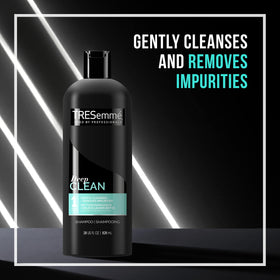 TRESemmé scalp massage shot shows gentle cleansing for daily vitality