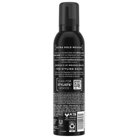 TRESemmé Shaping Mousse foam closeup highlights even texture.