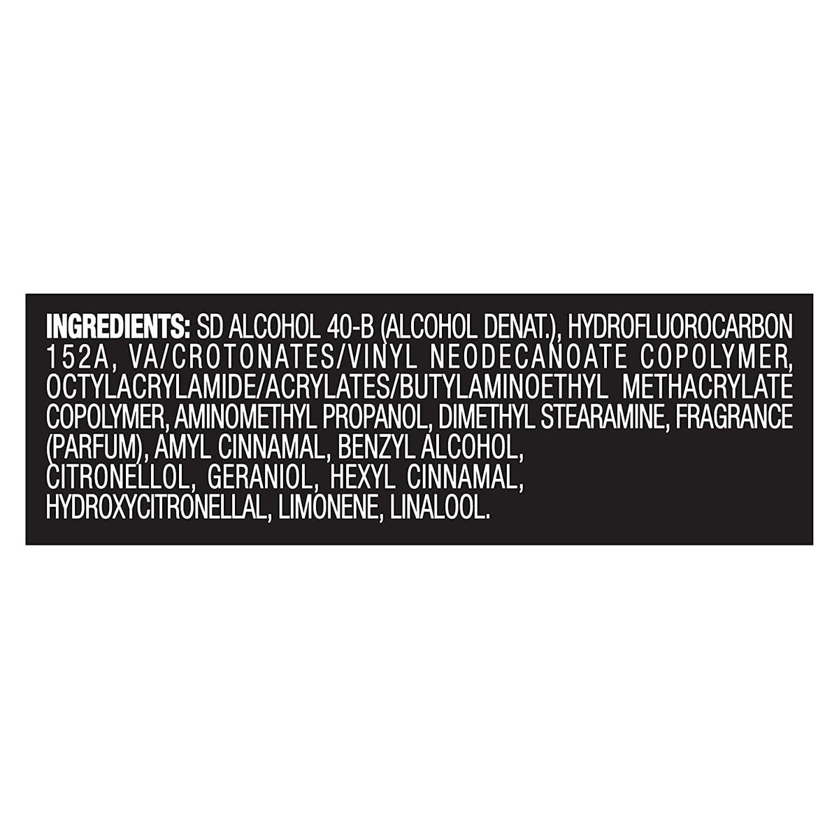 TRESemmé Extra Hold spray dries quickly without stiffness for natural movement.