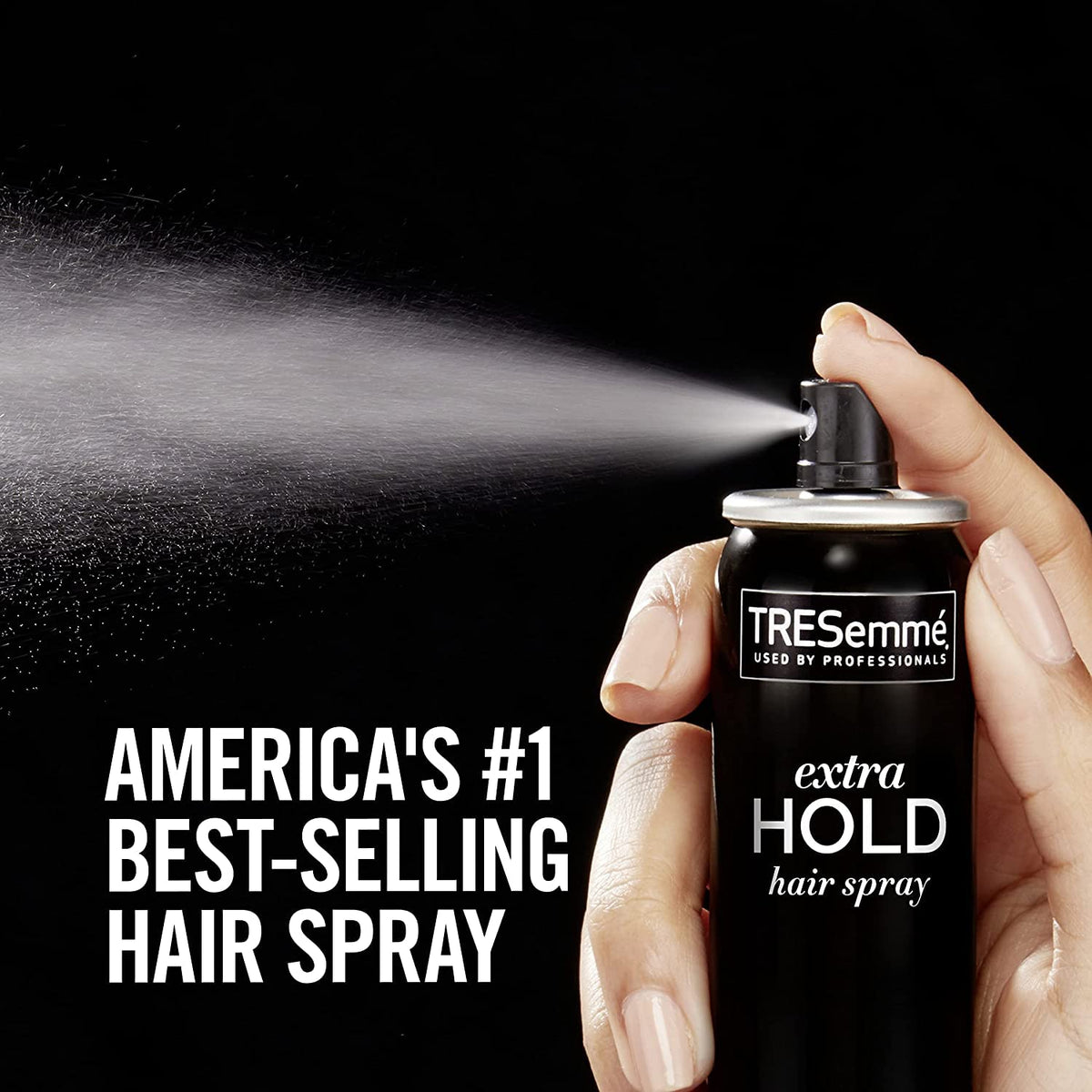 TRESemmé travel-size 1.5 oz bottle ideal for on-the-go styling.