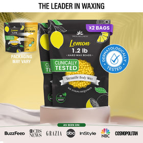 Tress Wellness at-home wax kit for bikini waxing setup in a bathroom