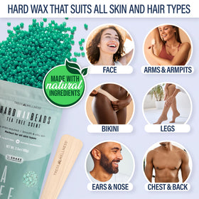 Tress Wellness Deluxe Wax Beads low temp—melts smoothly for comfortable removal sessions