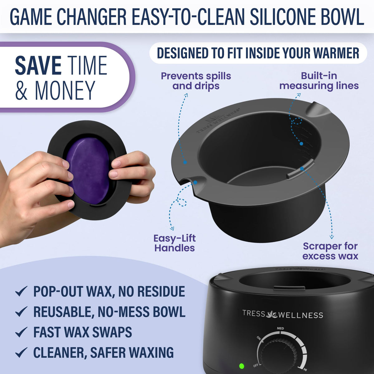Tress Wellness Deluxe WaxPal app tutorial—expert guidance from licensed estheticians at home