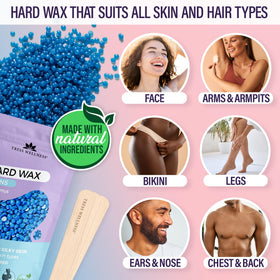 Tress Wellness scented hard wax bead bags for smooth, effective hair removal.