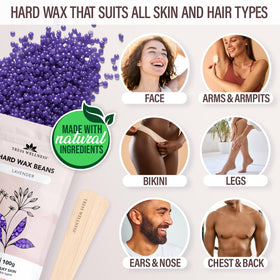 Tress Wellness hard wax beads packs in multiple scents for smooth results