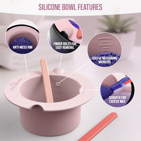 Tress Wellness large silicone application spatula for smooth, precise wax application.