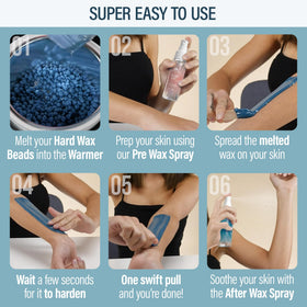 Tress Wellness pre-wax spray preps skin for comfortable waxing sessions