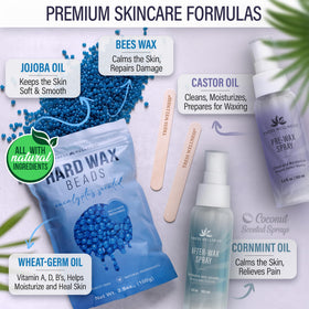 Tress Wellness Pre-Wax Spray readies skin for smooth waxing.
