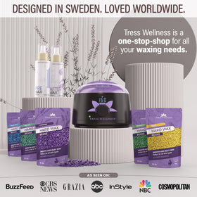 Tress Wellness guide and app access for at-home pro waxing