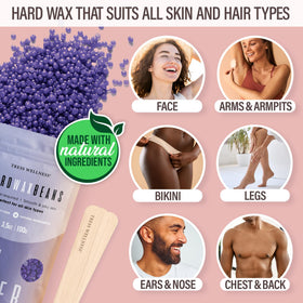 Tress Wellness scented hard wax beads for salon-quality at-home waxing