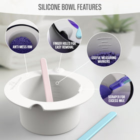 Tress Wellness large and small silicone spatulas for precise waxing