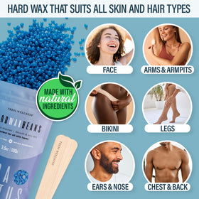 Tress Wellness waxing bead bags offer effective hair removal with a skin-friendly formula
