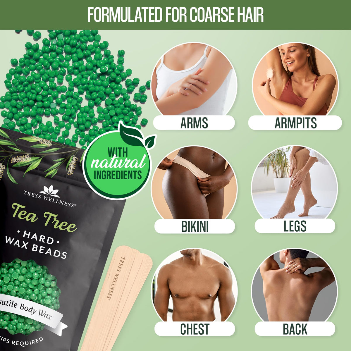 Dermatologically tested wax beads for gentle hair removal