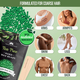 Dermatologically tested wax beads for gentle hair removal