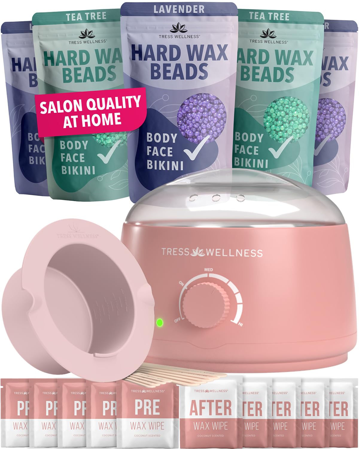 Tress Wellness Analogue Wax Warmer heats wax evenly for at-home waxing.